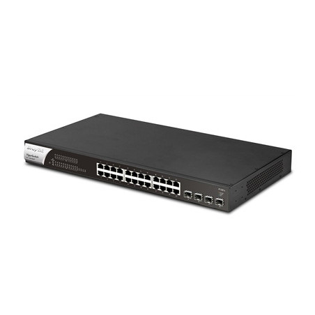 DrayTek VSP1281X-K VigorSwitch P1281x 24 Port Gigabit POE Smart Managed Switch with 4x 10GbE SFP Ports