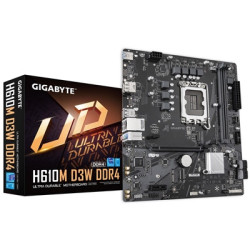 Gigabyte H610M D3W DDR4 Intel 1700 Socket Motherboard  Micro-ATX  2x DDR4 Slots  1x M.2 Socket  GbE LAN  1x DisplayPort / 1x HDM