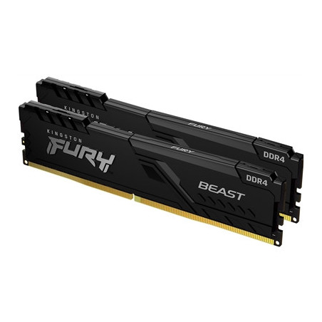Kingston FURY Beast 16GB (2 x 8GB) 3200MHz DDR4 DIMM System Memory Black Heatsink