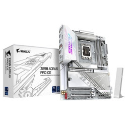 Gigabyte Z890 AORUS PRO ICE Intel 1851 Socket Motherboard  ATX  4x DDR5 Slots  5x M.2 Sockets  Fitted I/O Shield  5GbE LAN  Wi-F
