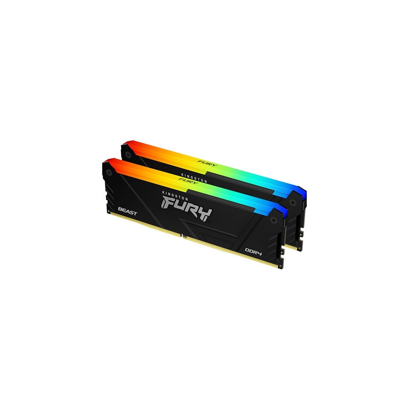 Kingston FURY Beast KF432C16BB2AK2/32 System Memory  RGB  32GB  (2x16GB) 3200MHz  DDR4  Non-ECC