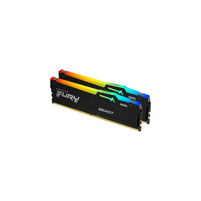 Kingston FURY Beast KF556C40BBAK2-64 64GB (2x32GB) System Memory  DDR5  5600MHz  Black  288 Pin  AMD EXPO Certified