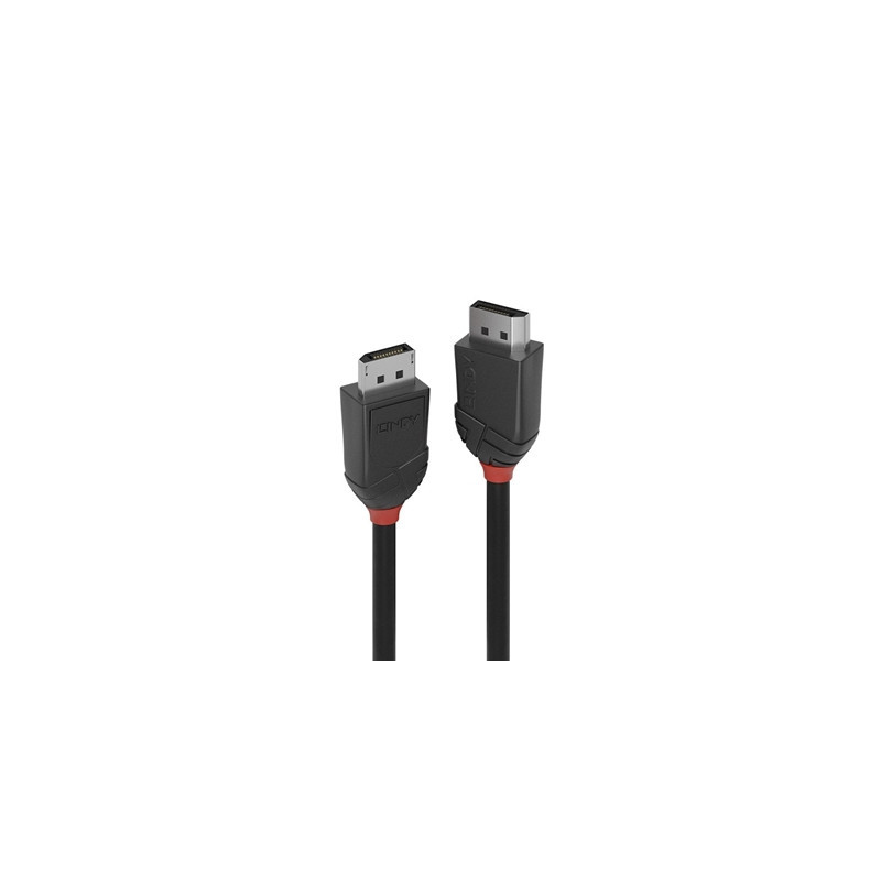 Lindy 36493 3m DisplayPort (M) 1.2 Black Line 4096x2160@60Hz Cable - Black
