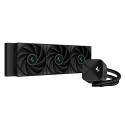 DeepCool LS720 SE Zero Dark All In One Liquid CPU Cooler  360mm Radiator  3x 120mm DeepCool Fans  Intel/AMD