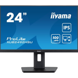 iiyama PROLITE XUB2492HSU-B6 24 inch IPS Monitor  Full HD  0.4ms  HDMI  DisplayPort  USB Hub  Freesync  100Hz  Speakers  Black  