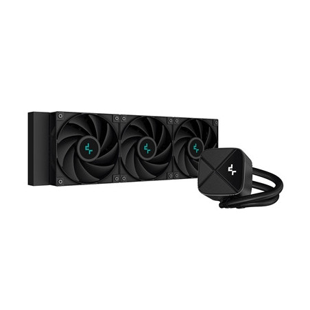 DeepCool LS720 SE Zero Dark All In One Liquid CPU Cooler  360mm Radiator  3x 120mm DeepCool Fans  Intel/AMD