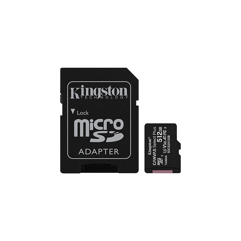 Kingston Canvas Select Plus SDCS2/512GB 512GB Micro SD UHS-I Flash Card