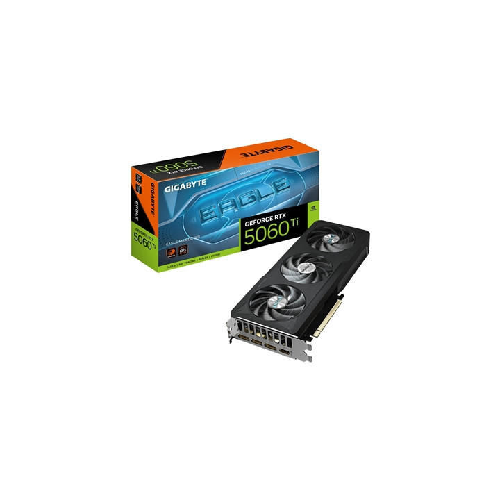 Gigabyte NVIDIA GeForce RTX 5060 Ti EAGLE MAX OC 16GB GDDR7 Graphics Card  4608 CUDA Cores  2617 MHz Core Clock  Triple Fan  3x 