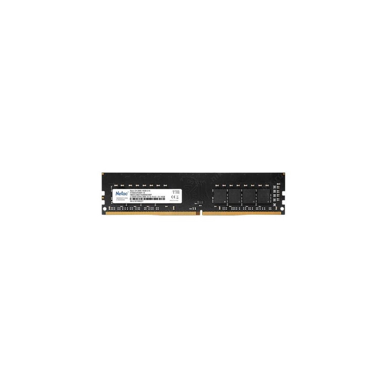 Netac NTBSD4P26SP-16 16GB DIMM System Memory  DDR4  2666MHz  1 x 16GB  288 Pin  1.35v  CL16-20-20-40