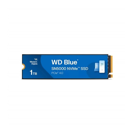 WD Blue SN5000 (WDS100T4B0E-00CNZ0) 1TB NVMe SSD  M.2 Interface  PCIe Gen4  2280  Read 5150MB/s  Write 4900MB/s  5 Year Warranty