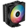 DeepCool AG400 Black ARGB V2 CPU Air Cooler  120mm PWM Fan  4 Direct Touch Heat Pipes  Addressable RGB  LGA1851/1700/1200  AM5/A