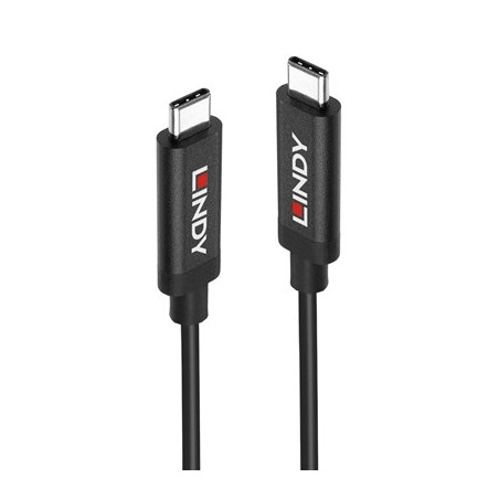 LINDY 43308 5m Active USB 3.2 Gen 2 C/C Cable  Data transfer rates up to 10Gbps  Supports video resolutions up to UHD 8K 7680x43