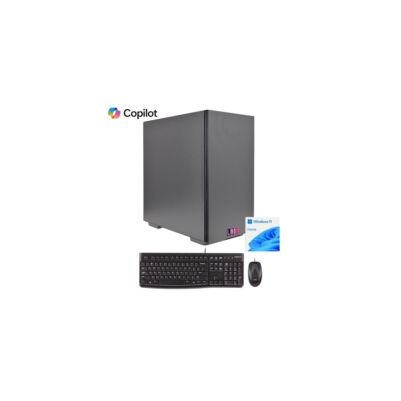 LOGIX Intel Core i3 14th Gen Quad Core 16GB RAM with 500GB SSD Wireless Family Desktop PC with Windows 11 Home & Keyboard & Mous
