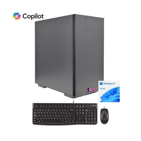 LOGIX Intel Core i3 14th Gen Quad Core 16GB RAM with 500GB SSD Wireless Family Desktop PC with Windows 11 Home & Keyboard & Mous
