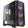 Antec AX1000 Mid Tower Gaming Case  1 x USB Type-C / 2 x USB 3.0  Tempered Glass Side Window Panel  High Airflow Mesh Front  4 x