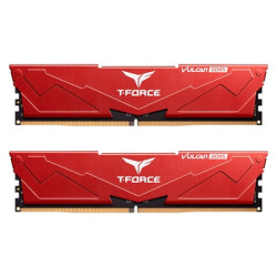 Team T-Force Vulcan FLRD532G6000HC38GDC01 32GB (2x16GB) System Memory  6000MHz  CL38  DDR5 Kit  Red