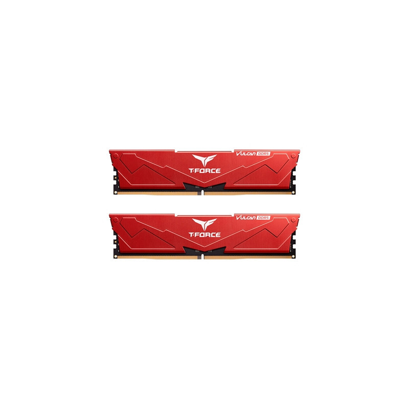 Team T-Force Vulcan FLRD532G6000HC38GDC01 32GB (2x16GB) System Memory  6000MHz  CL38  DDR5 Kit  Red