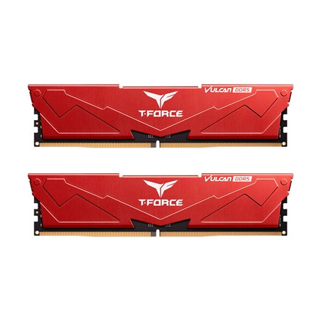 Team T-Force Vulcan FLRD532G6000HC38GDC01 32GB (2x16GB) System Memory  6000MHz  CL38  DDR5 Kit  Red