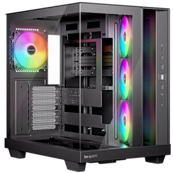 be quiet! BGW85 Light Base 500 LX Mid Tower Gaming Case  1 x USB Type-C / 2 x USB 3.2  Tempered Glass Front and Side Window Pane