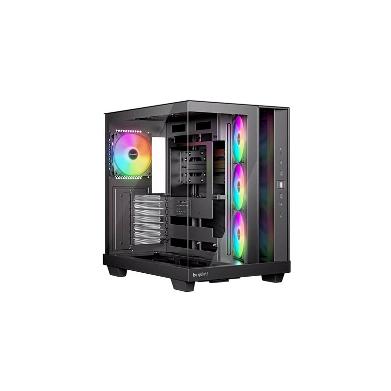 be quiet! BGW85 Light Base 500 LX Mid Tower Gaming Case  1 x USB Type-C / 2 x USB 3.2  Tempered Glass Front and Side Window Pane