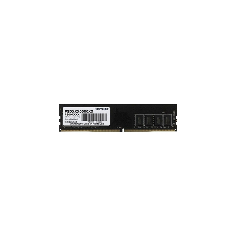 Patriot Signature Series (PSD48G32002) 8GB  DDR4  DIMM  3200MTs  CL22  288 Pin  Limited Lifetime Warranty