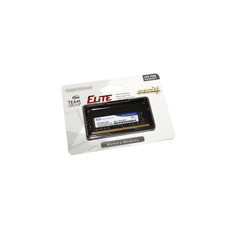 Team Elite 4GB No Heatsink (1 x 4GB) DDR4 2400MHz SODIMM System Memory