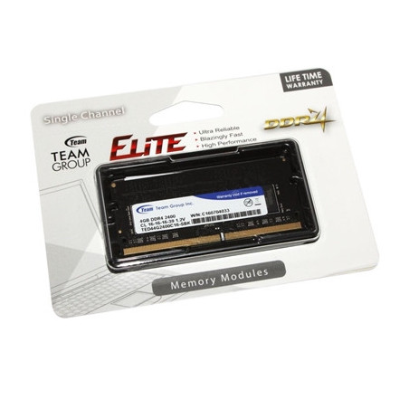 Team Elite 4GB No Heatsink (1 x 4GB) DDR4 2400MHz SODIMM System Memory