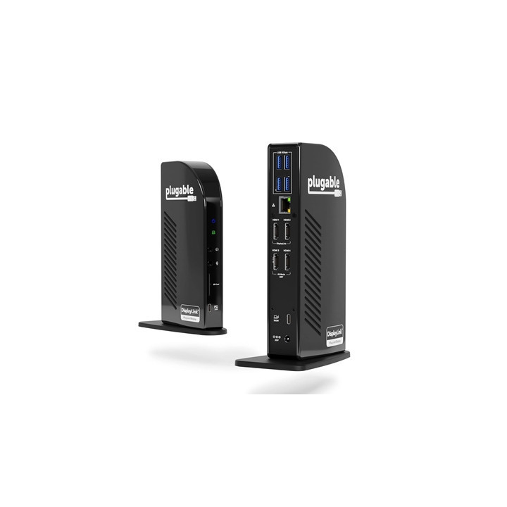 Plugable UD-3900C4 Quad Monitor 96W USB-C PD DisplayLink Certified Docking Station