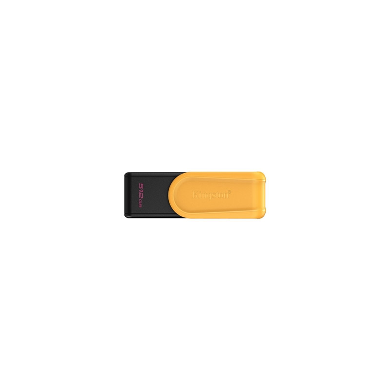 Kingston DataTraveler Exodia S DTXS/512GB USB Flash Drive  512GB  USB 3.2  Black/Yellow  Swivel Cap Design