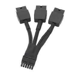 Replacement 12VHPWR 12+4Pin PCIe 5.0 to 3x8Pin (6+2P) Power Cable 10 cm Braided