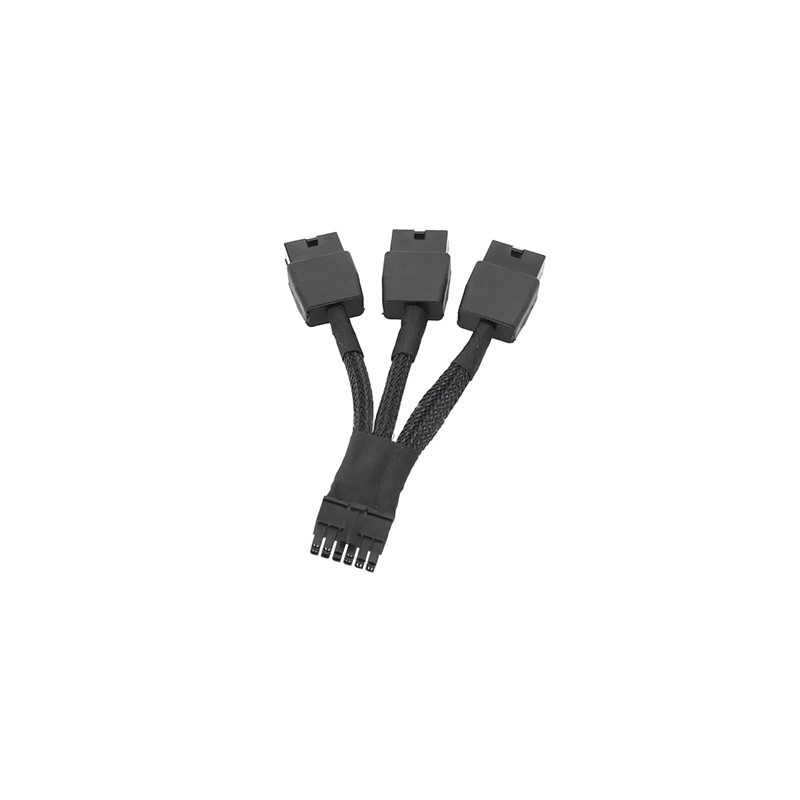 Replacement 12VHPWR 12+4Pin PCIe 5.0 to 3x8Pin (6+2P) Power Cable 10 cm Braided