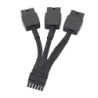 Replacement 12VHPWR 12+4Pin PCIe 5.0 to 3x8Pin (6+2P) Power Cable 10 cm Braided
