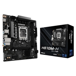 ASRock H810M-H Intel 1851 Socket Motherboard  Micro-ATX  2x DDR5 Slots  1x M.2 Socket  GbE LAN  1x HDMI Port