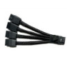 Replacement 12VHPWR 12+4Pin PCIe 5.0 to 4x8Pin (6+2P) Power Cable 10 cm Braided