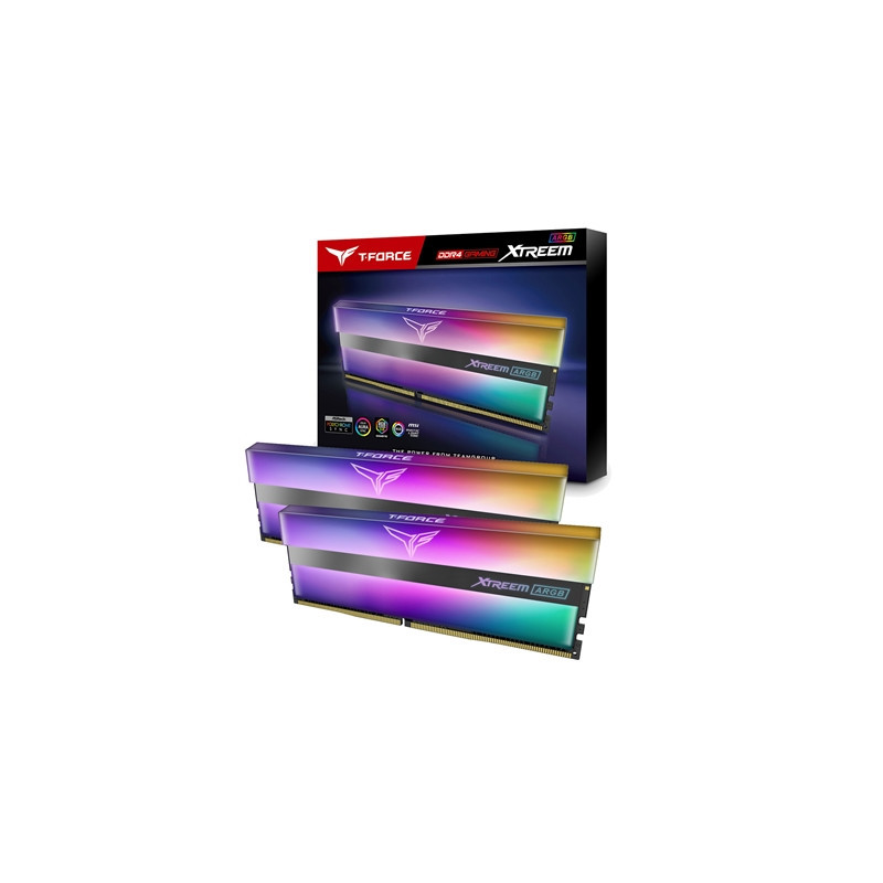 Team T-Force XTREEM ARGB 16GB Black Heatsink with ARGB LEDs (2 x 8GB) DDR4 3200MHz DIMM System Memory
