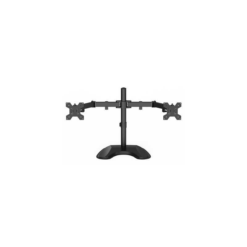GameMax Dual Monitor Arm Stand LCD Desk Mount Freestanding For Two 13 Inch To 27 Inch Monitors  VESA Dimensions Of 75x75 mm or 1