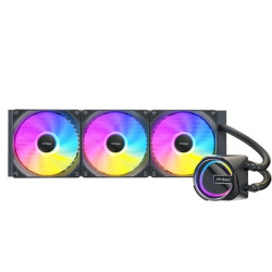 Antec Skeleton 360ARGB Liquid CPU Cooler  Universal Socket  Black  360mm Radiator  PWM up tp 2000 RPMCooling Fans  Addressable R