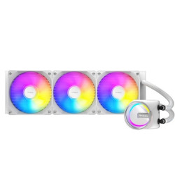 Antec Skeleton 360ARGB Liquid CPU Cooler  Universal Socket  White  360mm Radiator  PWM up tp 2000 RPMCooling Fans  Addressable R