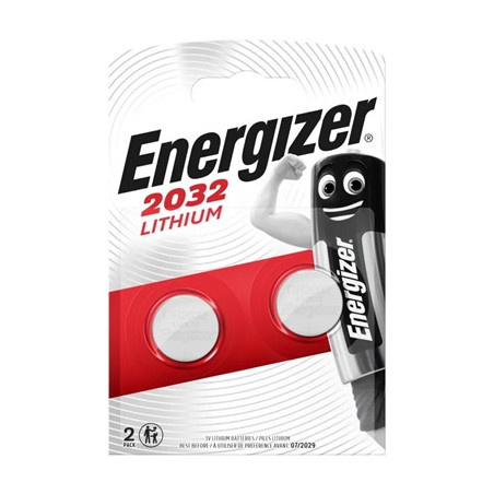 Energizer Lithium Pack of 2 Coin Cell CR2032 Batteries