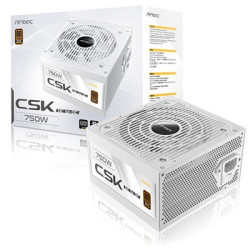 Antec CSK DC 750W White PSU  80+ Bronze  Fully Wired  Antec's 5-year warranty