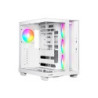 be quiet! Light Base 500 LX BGW86 White Mid-Tower Case  Tempered Glass  4x ARGB Light Wings LX Fans  High Airflow ATX Case  USB-