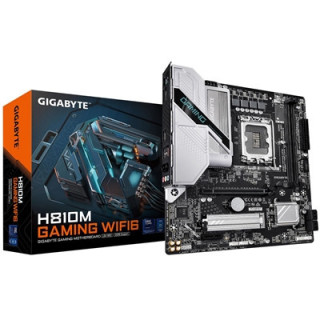 Gigabyte H810M GAMING WIFI6 Intel 1851 Socket Motherboard  Micro-ATX  2x DDR5 Slots  1x M.2 Socket  Fitted I/O Shield  2.5GbE LA