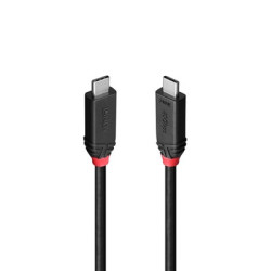 Lindy Black Line 37002 2m USB4 240W Cable  24 pin USB-C (M) to 24 pin USB-C (M)