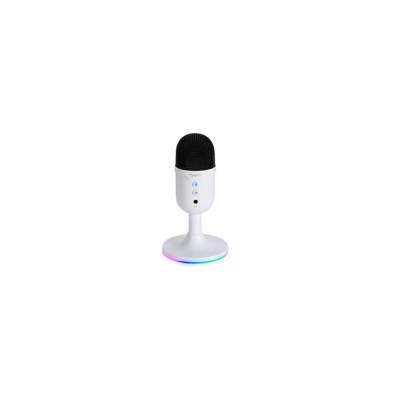 Marvo Scorpion MIC-06 Blast 40 USB RGB Noise Cancelling Wired Microphone (White)