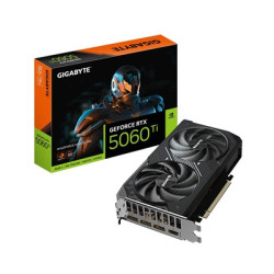 Gigabyte NVIDIA GeForce RTX 5060 Ti WINDFORCE MAX OC 16GB GDDR7 Graphics Card  4608 CUDA Cores  2587 MHz Core Clock  Dual Fan  3