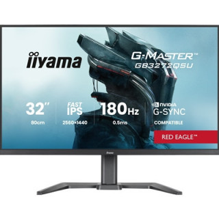 iiyama G-Master Red Eagle gaming monitor GB3272QSU-B1 32“ Black  2560 x 1440  0.5ms  180hz  Nvidia G-Sync  HDMI  DisplayPort  He
