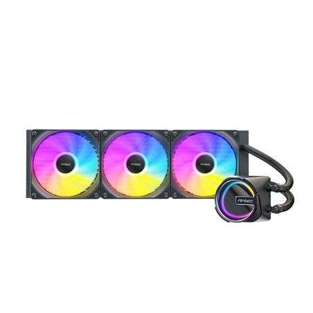 Antec Skeleton 360ARGB Liquid CPU Cooler  Universal Socket  Black  360mm Radiator  PWM up tp 2000 RPMCooling Fans  Addressable R