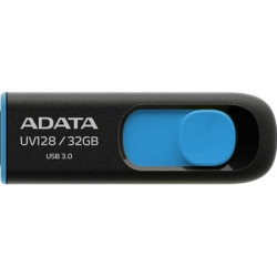 Adata UV128 32GB USB 3.2 Gen 1 Flash Drive  Black and Blue