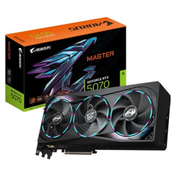 Gigabyte NVIDIA GeForce RTX 5070 AORUS MASTER 12G Graphics Card  12GB GDDR7  6144 CUDA Cores  2715 MHz Core Clock  Triple Fan  R