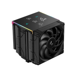 DeepCool AK620 Digital Pro CPU Air Cooler  Dual-Tower with Digital Display  120mm FDB Fans  ARGB Lighting  6 Copper Heatpipes  L
